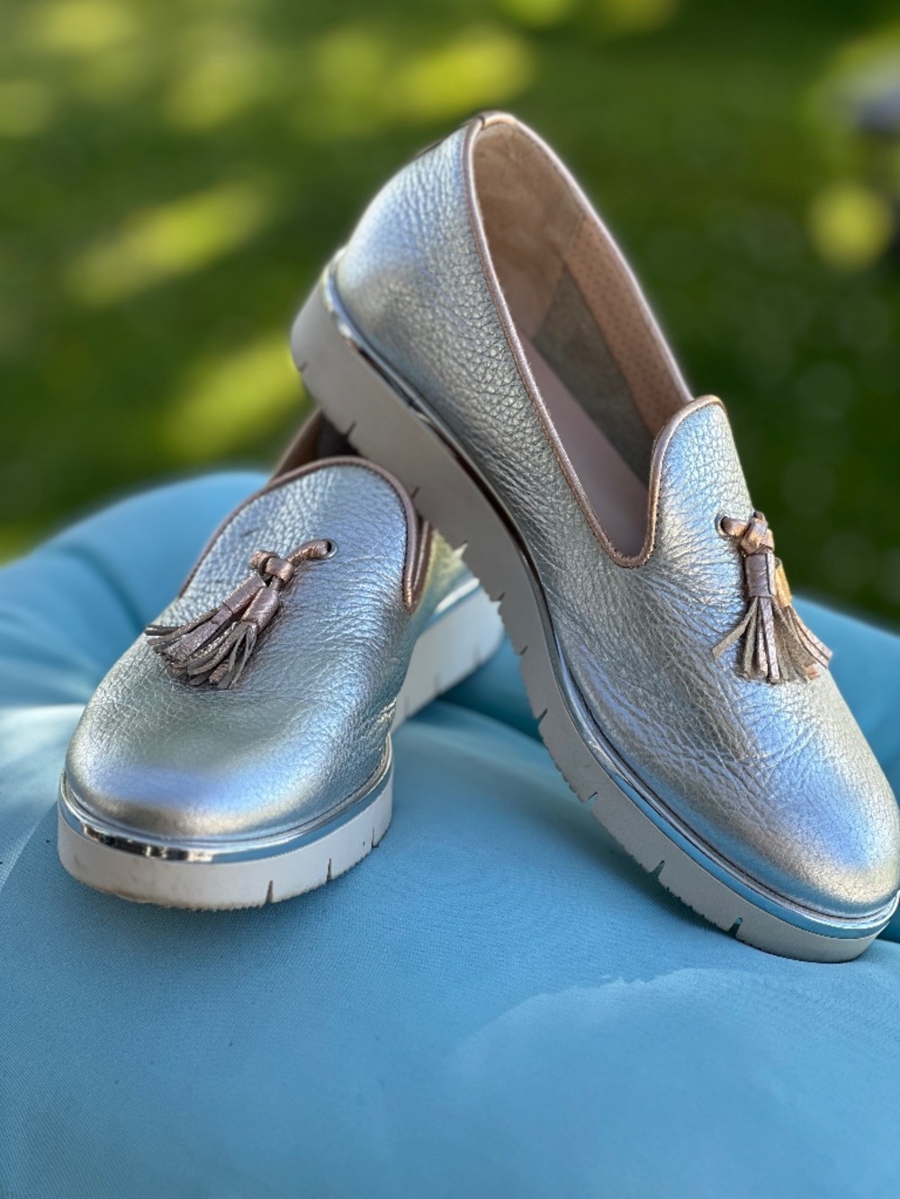 Silver Slip-On Shoe